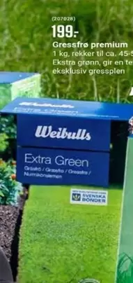 Extra - Gressfrø premium 1 kg