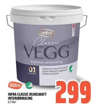 CLASSIC VEGG Premium akrylmaling 01 SUPERMATT