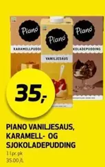 Vaniljesaus, Karamell- og Sjokoladepudding