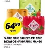 FARRIS FRUS BRINGEBÆR, EPLE & KIWI OG MANDARIN & MANGO