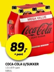 Coca Cola - COCA-COLA U/SUKKER