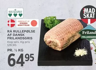 Af - Rå rullepølse af dansk frilandsgris
