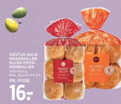 Max - Gestus Gule-Rødsboller eller Krydderboller