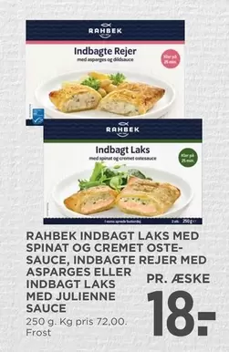Frost - Indbagt Rejer MED ASPARGES ELLER Indbagt Laks MED JULIENNE SAUCE