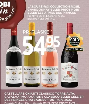 Rose - LABOURÉ-ROI COLLECTION ROSÉ, CHARDONNAY ELLER PINOT NOIR ELLER LES ARMES DES PRINCES