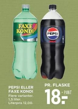PEPSI ELLER FAXE KONDI