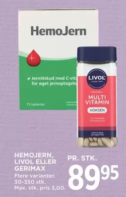 Multi - HemoJern, Livol eller Gerimax