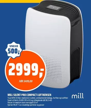 MILL SILENT PRO COMPACT LUFTRENSE