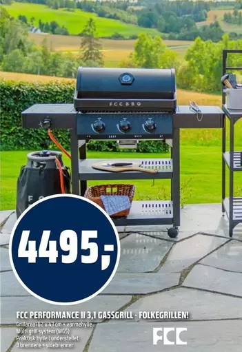 Multi - FCC Performance II 3,1 Gassgrill - Folkegrillen