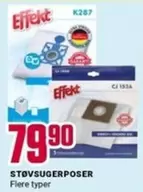 Støvsugerposer K287, CJ 153A