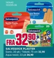 Sonic - PLASTER , 20-pk / Tekstil, 75 cm / Aqua resist, 22-pk