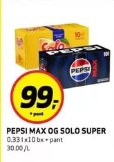 Max - PEPSI MAX OG SOLO SUPER