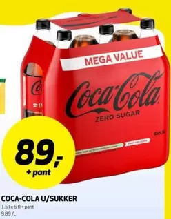 Coca Cola - COCA-COLA U/SUKKER