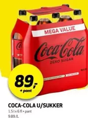 Coca Cola - COCA-COLA U/SUKKER