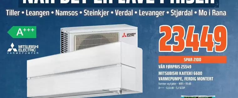 KAITEKI 6600 VARMEPUMPE