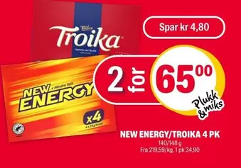 NEW ENERGY/TROIKA 4 PK