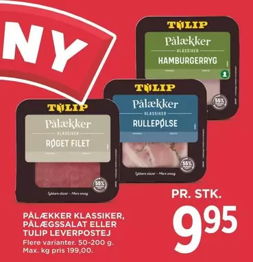 Max - Pålækker Klassiker, Pålægsalat eller Tulip Leverpostej