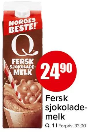 Fersk sjokolade melk