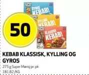 Gyros - KEBAB KLASSIK, KYLLING OG GYROS