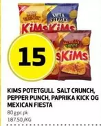 Kick - POTETGULL SALT CRUNCH, PEPPER PUNCH, PAPRIKA KICK OG MEXICAN FIESTA