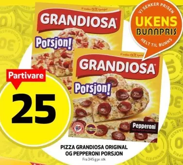 Grandiosa -  Porsjon!