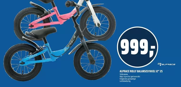 BOLLY BALANCESYKKEL 12" 25