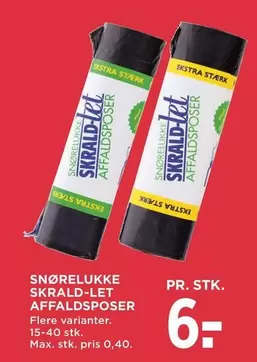 Max - SKRALD-LET AFFALDSPOSER