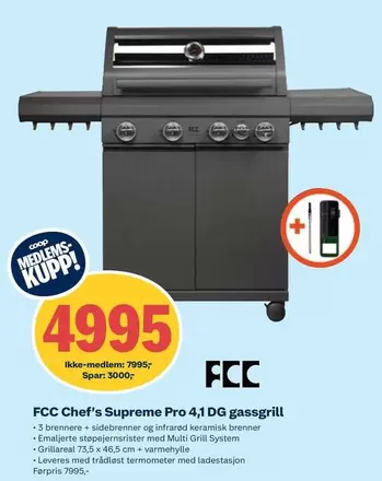 Multi - Chef's Supreme Pro 4,1 DG gassgrill
