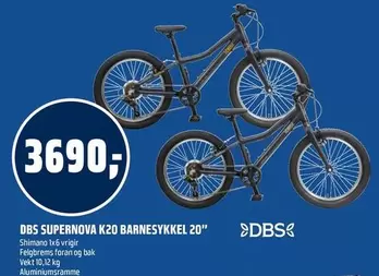 SUPERNOVA K20 BARNESYKKEL 20"