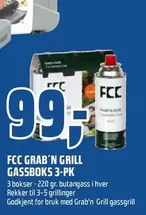 FCC GRAB'N GRILL GASSBOKS 3-PK