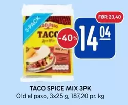 Taco - TACO SPICE MIX 3PK