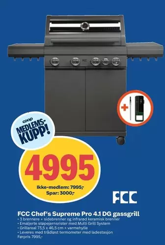 Multi - Chef's Supreme Pro 4.1 DG gasgrill