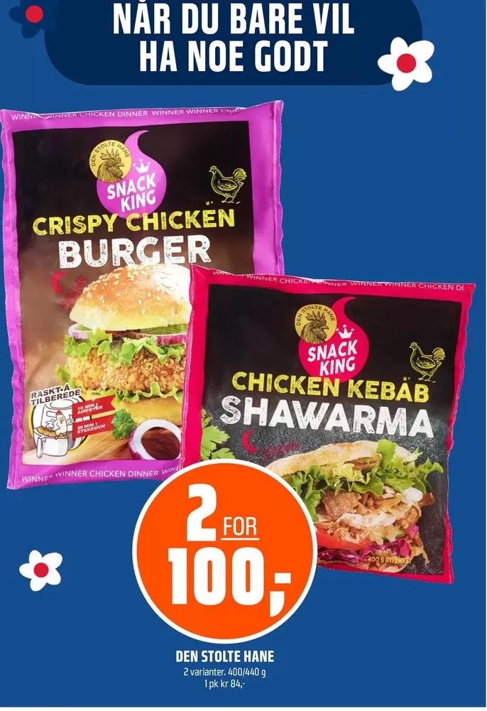 Di - CRISPY CHICKEN BURGER, CHICKEN KEBAB SHAWARMA