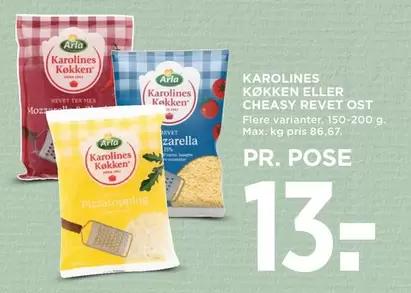 Ost - KAROLINES KØKKEN ELLER CHEASY REVET OST