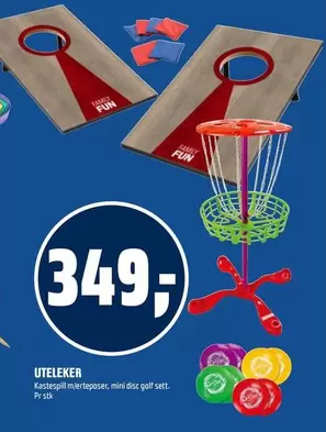Family - Kastespill m/ minidisc golf sett