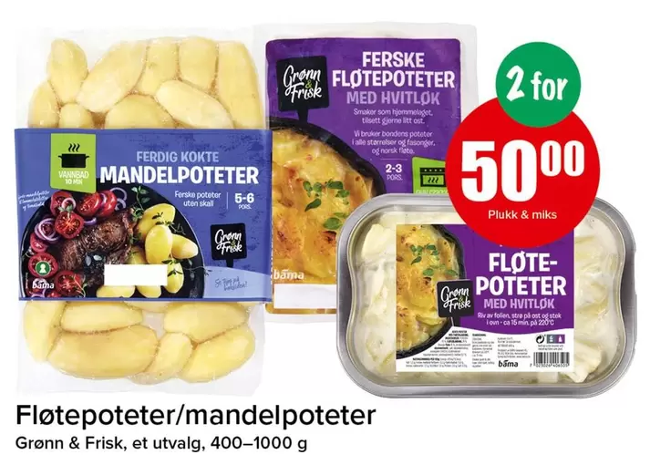 Ost - Fløtepoteter/mandelpoteter