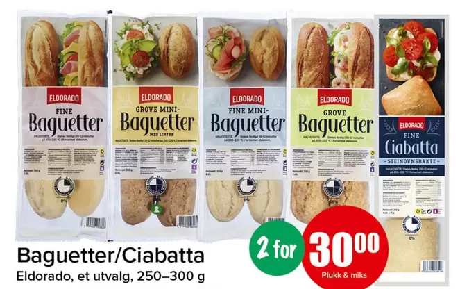 Baguetter/Ciabatta