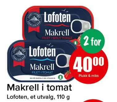 Omega 3 - Makrell i tomat