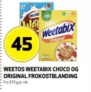 WEETOS CHOCO OG ORIGINAL FROKOSTBLANDING