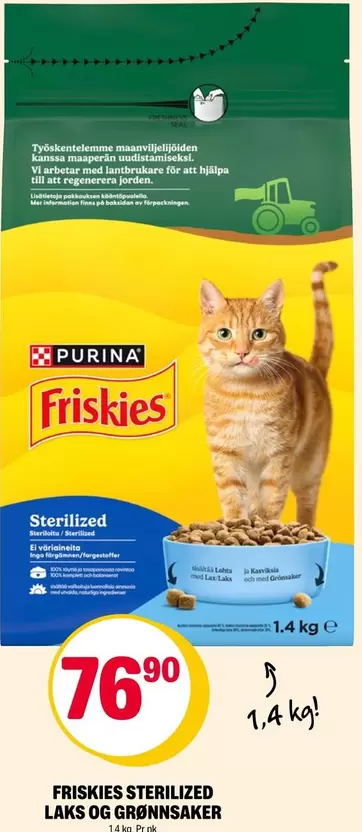 Friskies Sterilized Laks og Grønnsaker