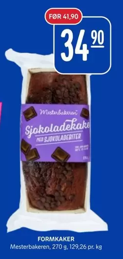 Sjokoladekake med sjokoladeriter