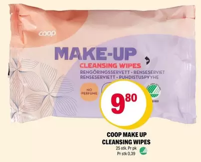 No - MAKE-UP CLEANSING WIPES