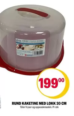 RUND KAKETINE MED LOKK 30 CM