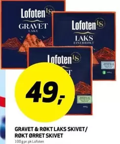 GRAVET & RØKT LAKS SKIVET/RØKT ØRRET SKIVET