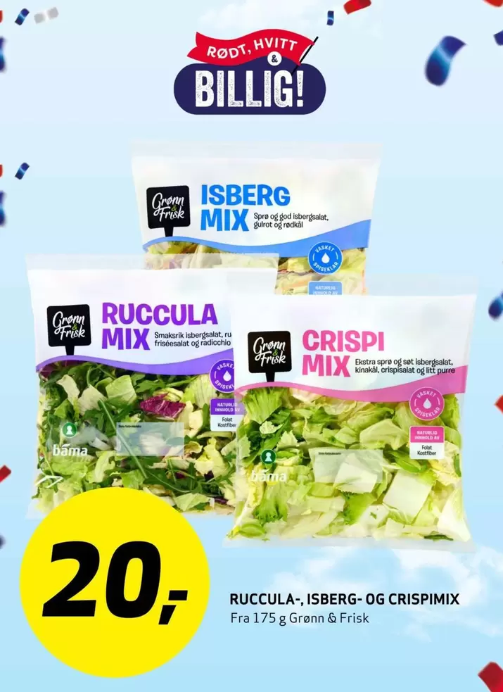 Bama - Ruccola- Isberg- og Crispimix