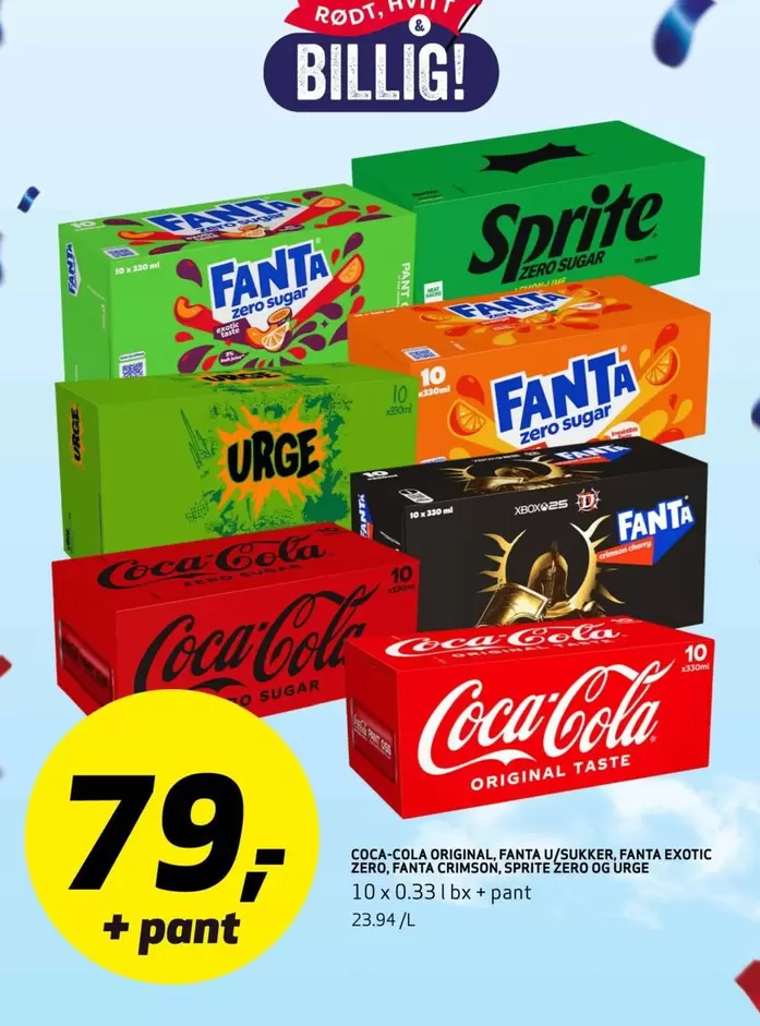 Coca Cola - Coca-Cola Original Taste, Fanta, Sprite