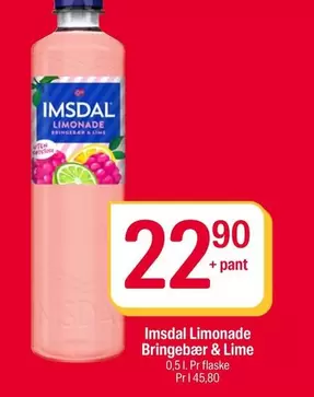 Limonade Bringebær & Lime