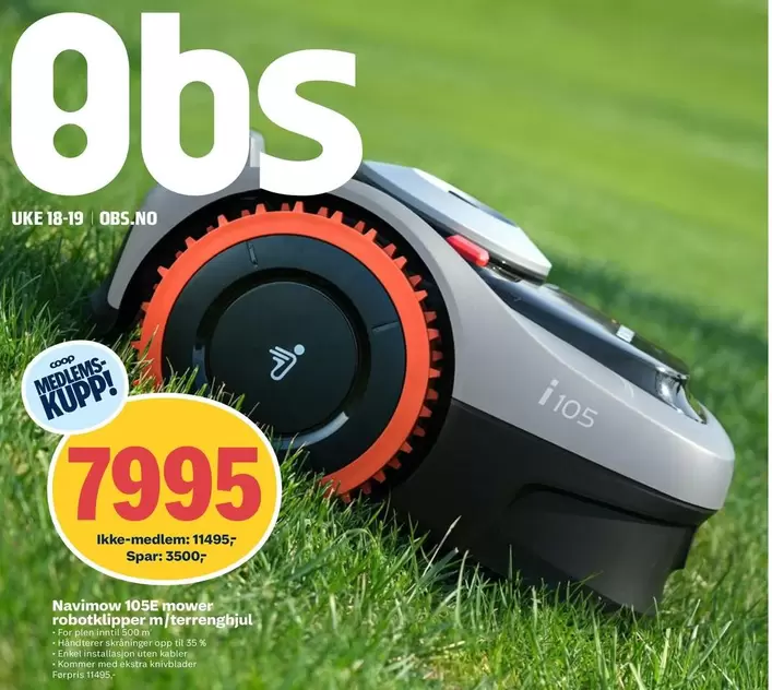 Navimow robotklipper 105
