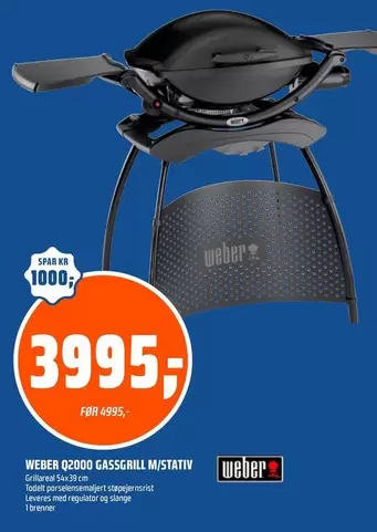 Weber - Q2000 GASSGRILL M/STATIV