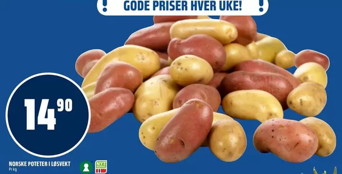 NORSKE POTETER I LØSVEKT